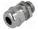 Cable gland; with earthing; M12; IP68; Mat: brass