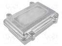 Enclosure: multipurpose; X: 100mm; Y: 150mm; Z: 50mm; aluminium; IP67