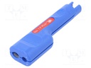 Stripping tool; Øcable: 6÷8mm; Wire: coaxial; Tool length: 125mm