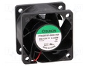 Fan: DC; axial; 12VDC; 40x40x28mm; 42.3m3/h; 58.8dBA; ball bearing