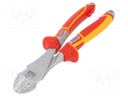 Pliers; side,cutting,insulated; 200mm; Cut: with side face