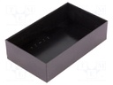 Enclosure: designed for potting; X: 60mm; Y: 100mm; Z: 25mm; ABS