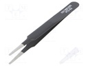 Tweezers; Blade tip shape: rounded; Tweezers len: 120mm; ESD