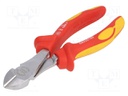 Pliers; side,cutting,insulated; 160mm; 1kVAC