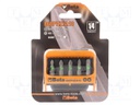 Kit: screwdriver bits; Pcs: 10; Kit: universal magnetic holder