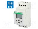 Programmable time switch; Range: 1 year; SPDT; 24÷264VAC; DIN