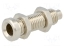 Socket; 4mm banana; 16A; 60VDC; L: 23mm; Cutout: Ø6mm; -20÷80°C; 5mΩ