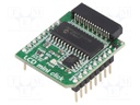 Click board; alphanumeric display controller; SPI; 3.3/5VDC