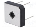 Single-phase bridge rectifier; Urmax: 100V; If: 35A; Ifsm: 400A