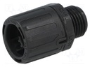 Straight terminal connector; ØBraid : 13mm; polyamide; -50÷135°C