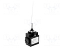 Limit switch; stainless steel spring, total length 135mm; 10A
