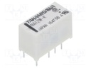 Relay: electromagnetic; DPDT; Ucoil: 12VDC; 0.5A/125VAC; 1A/30VDC