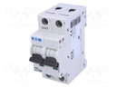 Circuit breaker; 230VAC; Inom: 10A; Poles: 2; DIN; Charact: C; 6kA