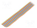 Wire: ribbon; 1.27mm; stranded; Cu; 25x28AWG; unshielded; PVC; 300V