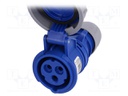 Connector: AC supply; socket; female; 16A; 230VAC; IEC 60309; IP67