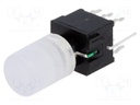 Microswitch TACT; DPDT; Pos: 2; 0.1A/30VDC; THT; none; green; 1.5N