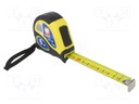 Measuring tape; L: 5m; Width: 19mm; Enclos.mat: ABS,elastolan