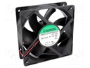 Fan: DC; axial; 12VDC; 120x120x38mm; 289m3/h; 51dBA; ball bearing