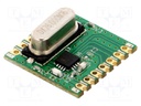 Module: RF; FM receiver; FSK,GFSK,OOK; 433.92MHz; 4-wire SPI