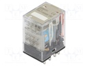 Relay: electromagnetic; 4PDT; Ucoil: 110VDC; 5A/220VAC; 5A/24VDC
