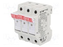 Fuse holder; 10.3x38mm; Mounting: DIN; 32A; Poles: 3