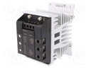 Relay: solid state; Ucntrl: 90÷240VAC; 50A; 48÷480VAC; 3-phase; DIN