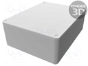 Enclosure: multipurpose; X: 94mm; Y: 120mm; Z: 42mm; 1590; aluminium