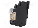Relay: interface; DPDT; Ucntrl: 24VDC; 8A; DIN; Leads: spring clamps