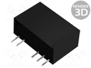 Isolated Board Mount DC/DC Converter, 5.2kV Isolation, ITE, 1 Output, 1 W, 5 V, 200 mA