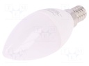 LED lamp; warm white; E14; 230VAC; 556lm; 7W; 160°