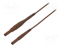 Connection cable; PVC; 2m; brown; 8A; 1kV; Cond.cross sec: 1mm2