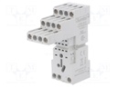 Socket; PIN: 8; 10A; 250VAC; Mounting: DIN; Series: HR60