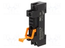 Socket; PIN: 5; 12A; 300VAC; H: 80.2mm; W: 15.8mm; Mounting: DIN