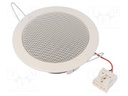 Loudspeaker; ceiling mount; 10W; 8Ω; 90÷18000Hz; Sound level: 90dB