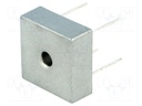 Single-phase bridge rectifier; Urmax: 200V; If: 35A; Ifsm: 400A