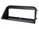 Radio mounting frame; Peugeot; 1 DIN; black