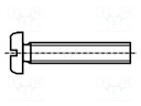 Screw; M3x8; DIN: 85A; Head: cheese head; slotted; steel; zinc