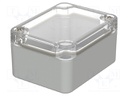 Enclosure: multipurpose; X: 50mm; Y: 65mm; Z: 35mm; EUROMAS; IP66