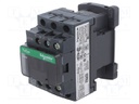 Contactor: 3-pole; NO x3; Auxiliary contacts: NO + NC; 400VAC; 18A