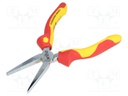 Pliers; insulated,flat; steel; 160mm; 1kVAC