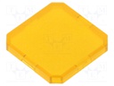 Actuator lens; yellow; OKTRON®-JUWEL