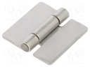 Hinge; Width: 30mm; stainless steel; H: 30mm; V: for welding