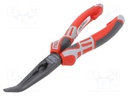 Pliers; curved,telephone; 205mm; Conform to: DIN/ISO 5745