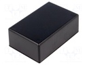 Enclosure: multipurpose; X: 54mm; Y: 83mm; Z: 30mm; ABS; black; UL94HB