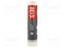 Grease; black; paste; Ingredients: graphite; cartridge; 400g