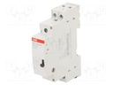 Relay: installation; monostable; NO x2; Ucoil: 230VAC; 18x68x85mm