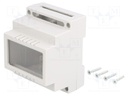 Enclosure: for DIN rail mounting; Y: 89mm; X: 69.7mm; Z: 64.7mm