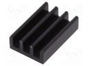 Heatsink: extruded; L: 21mm; W: 14mm; H: 6mm; 31K/W; aluminium