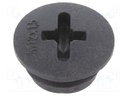 Stopper; M12; 1.5; IP56; Mat: polyamide; Body: black; Thread: metric