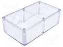 Enclosure: multipurpose; X: 110mm; Y: 191mm; Z: 57mm; 1591; IP54